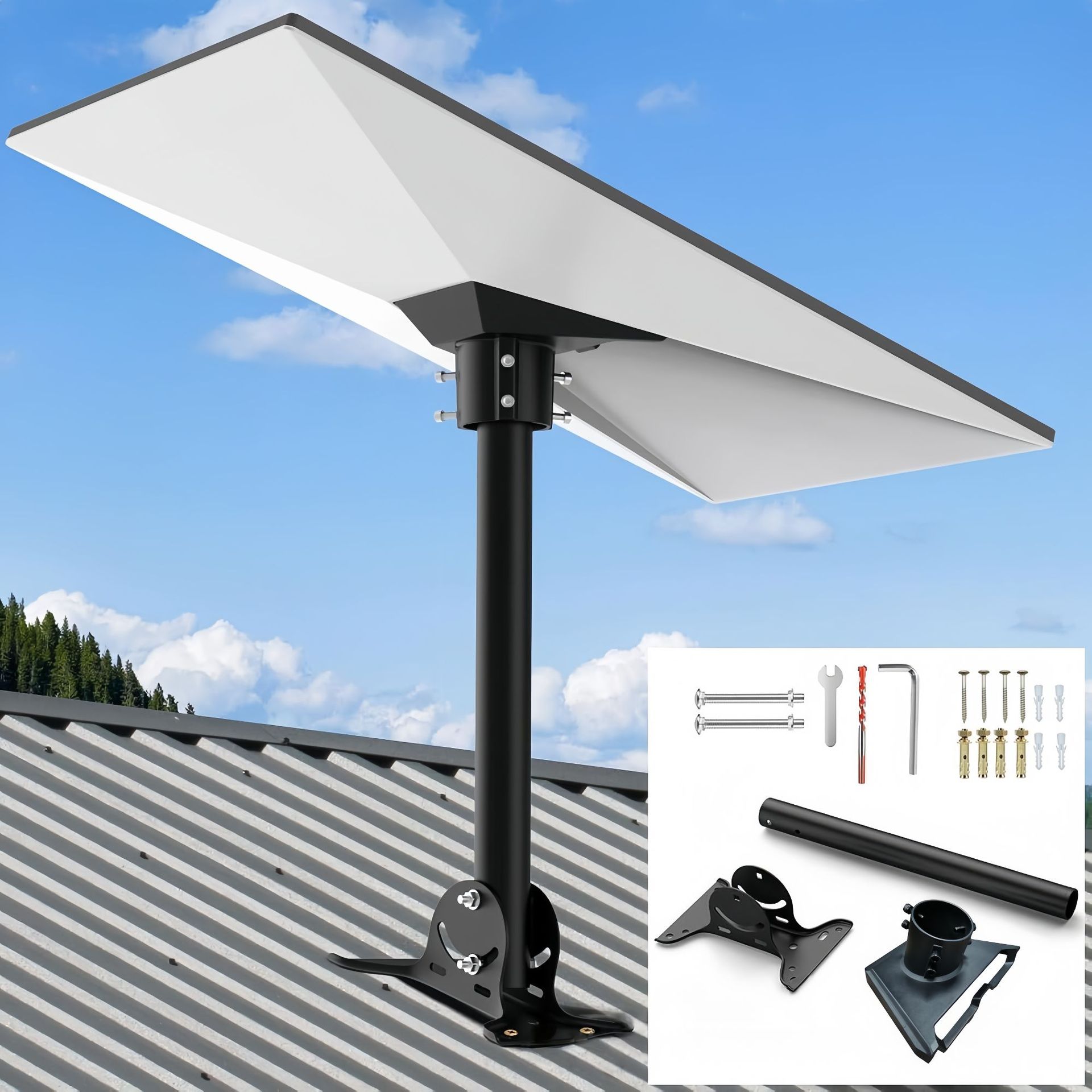 Starlink Gen3 Aluminum Straight Pipe Roof Mount